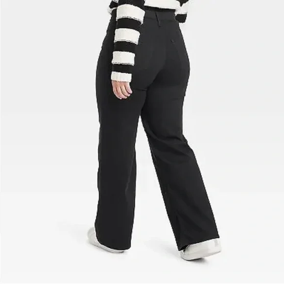NWT Women's High-Rise Wide Leg Jeans Universal Thread Black 4 Cotton New Loose - Picture 5 of 16